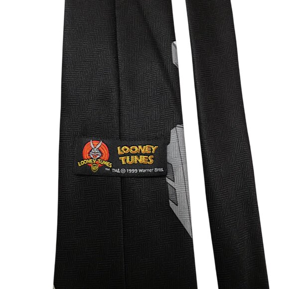 Vintage Looney Tunes Taz Necktie 1999 Computer Printer Cartoon Novelty Tie - Picture 4 of 5